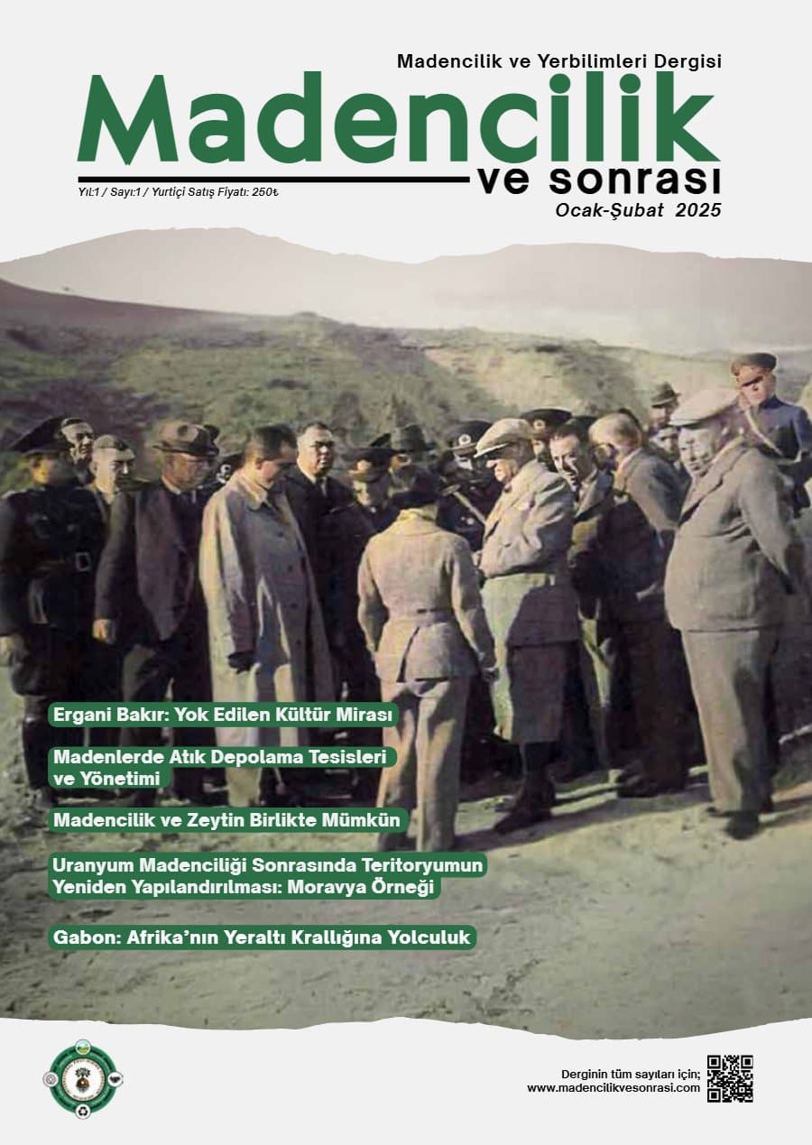 Madencilik ve Sonrası Dergisi 1. Sayı kapağı