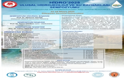 HİDRO’2025‐ULUSAL HİDROJEOLOJİ VE SU KAYNAKLARI SEMPOZYUMU