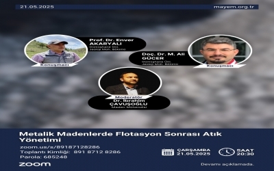 “Metalik madenlerde flotasyon sonrası atık yönetimi'' Sunumu