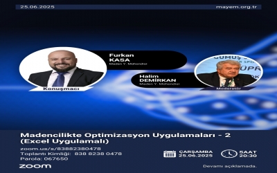 “Madencilikte Excel İle Optimizasyon Uygulamaları-2” Sunumu