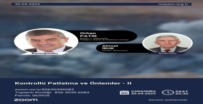 “Kontrollü Patlatma ve Önlemler-II