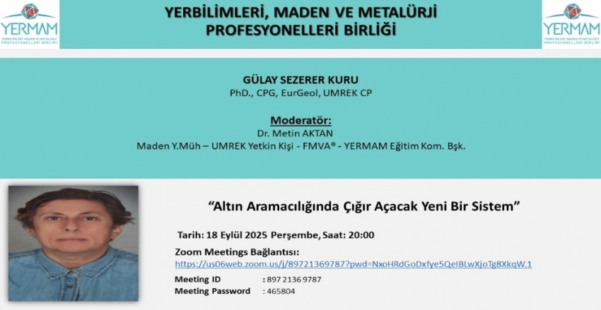 “Altın Aramacılığında Çığır Açacak Yeni Bir Sistem” Sunumu